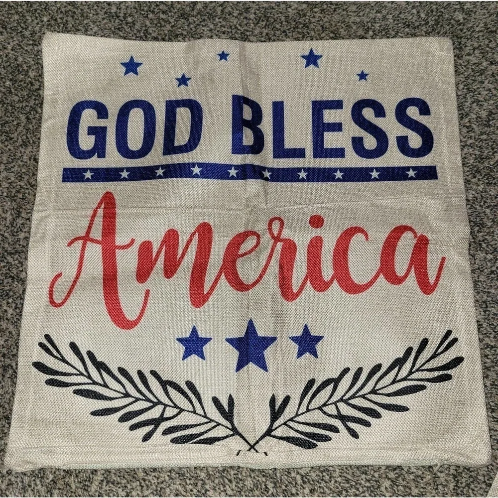 4 pack 4th of July pillow case covers